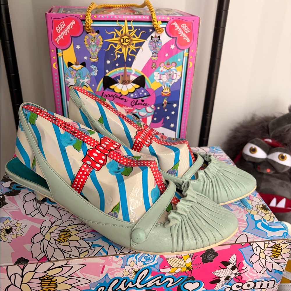 Irregular Choice Mint Kitty Heels - image 1